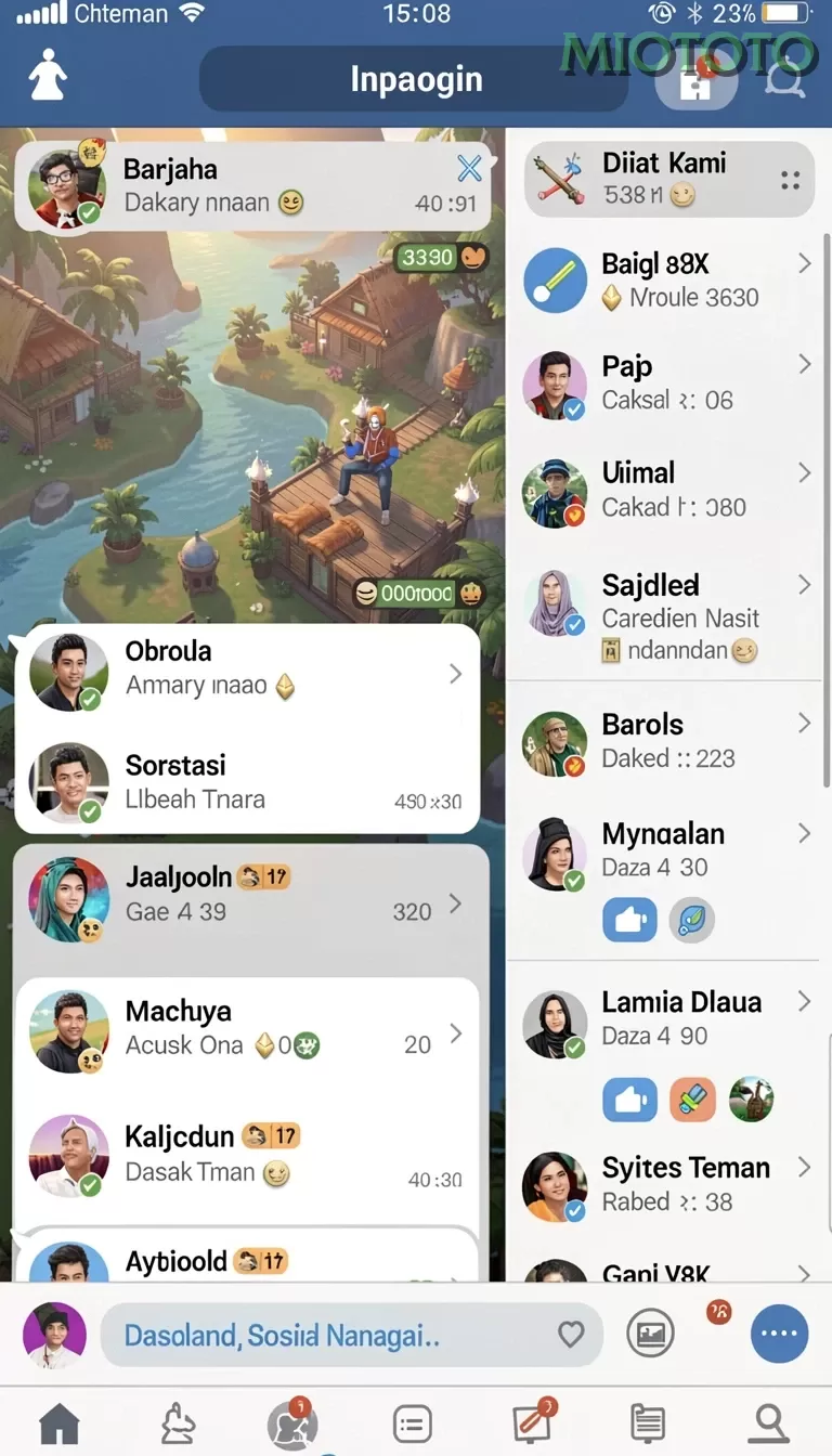 Cuplikan layar HOKI777 — menu navigasi