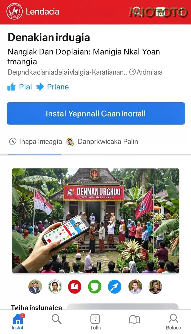 Cuplikan layar BIWIN — menu navigasi
