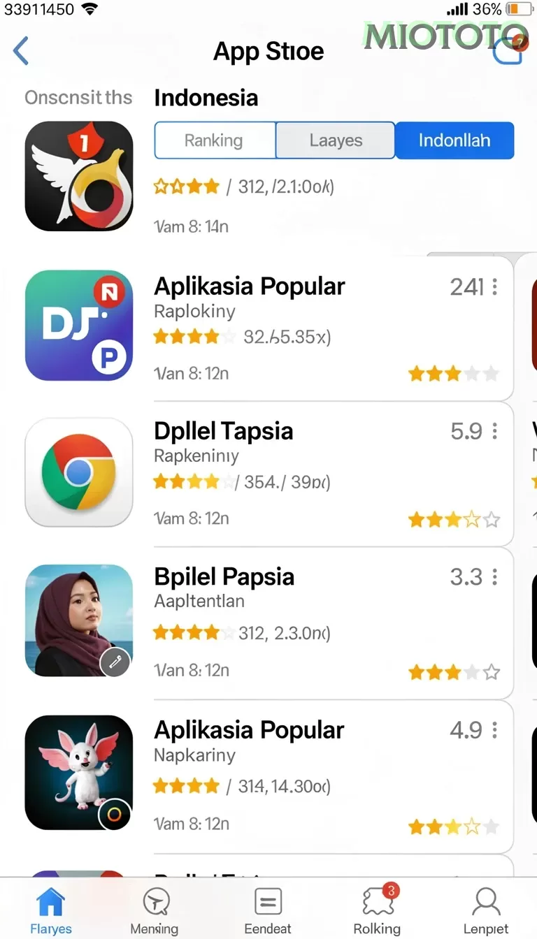 Cuplikan layar MIMPI303 — aktivitas