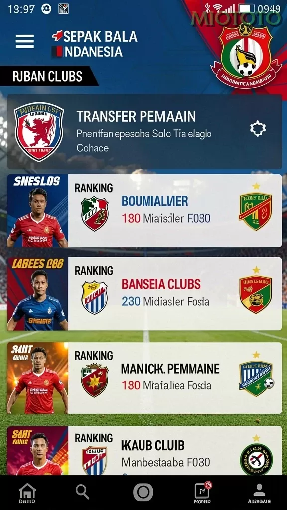 Cuplikan layar RK77 — halaman utama
