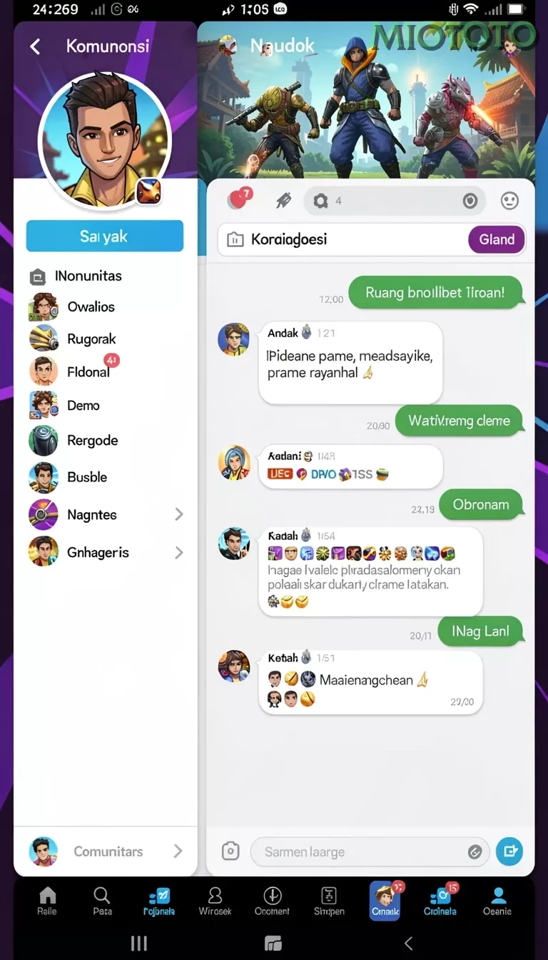 Cuplikan layar MIMPI303 — pengaturan akun